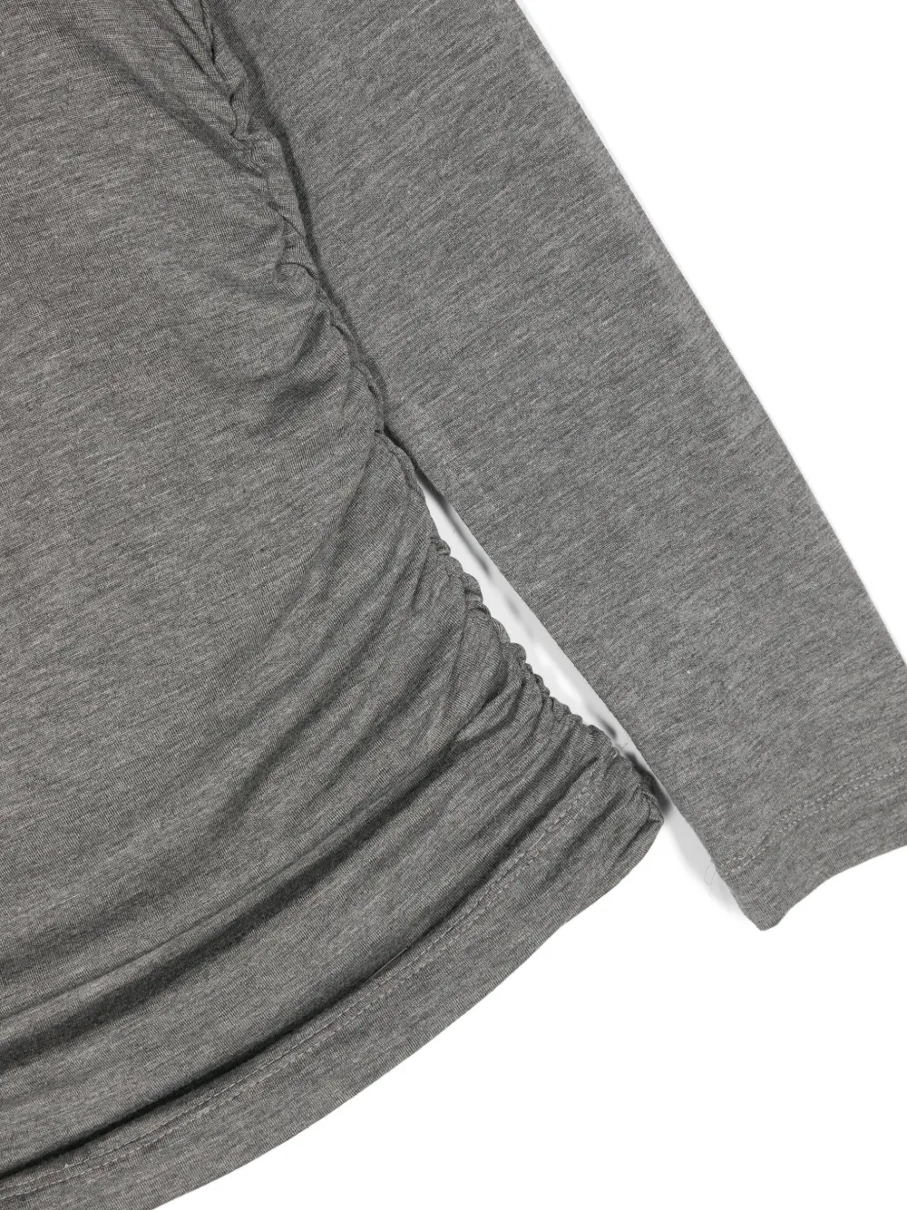 Monnalisa T-shirt met gesmockt detail Grijs