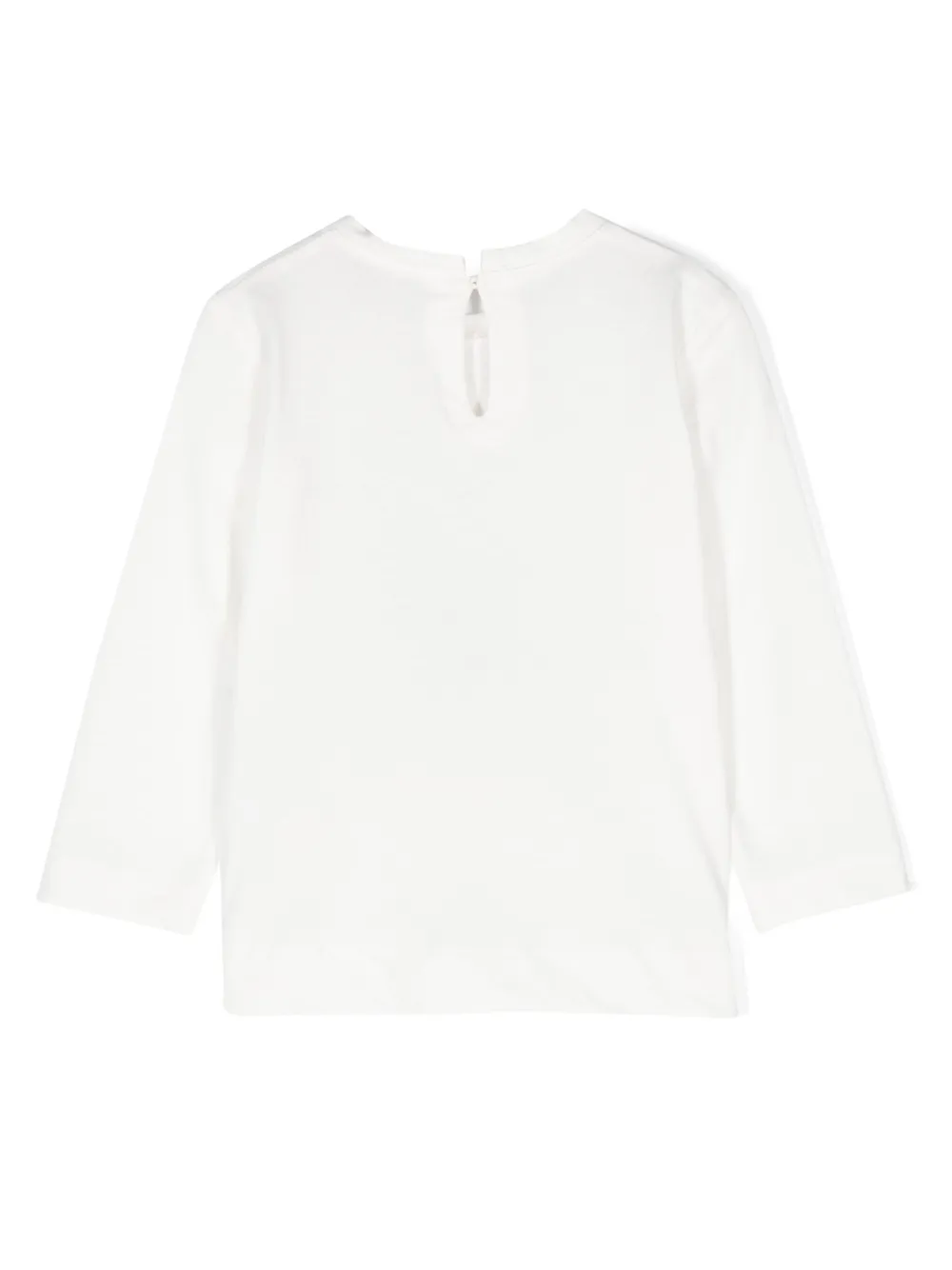 Monnalisa T-shirt met teddybeerprint - Wit