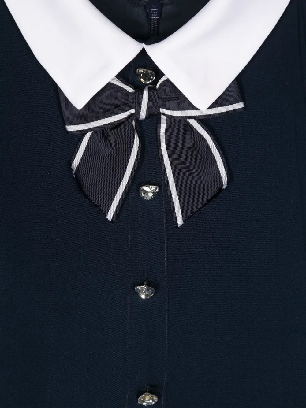 Monnalisa Flared jurk met strik-detail Blauw