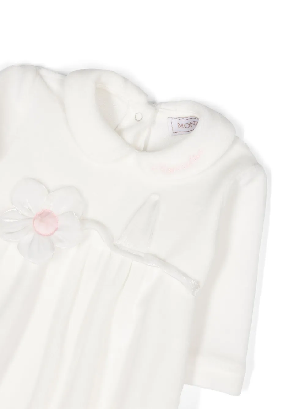 Monnalisa Pyjama met geborduurd logo Wit