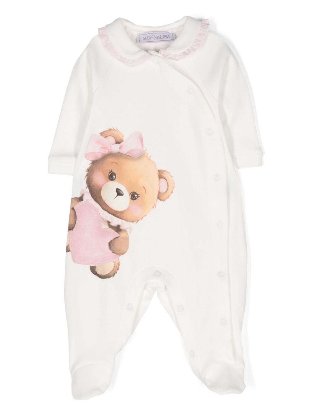 Monnalisa Pyjama met ruche Wit