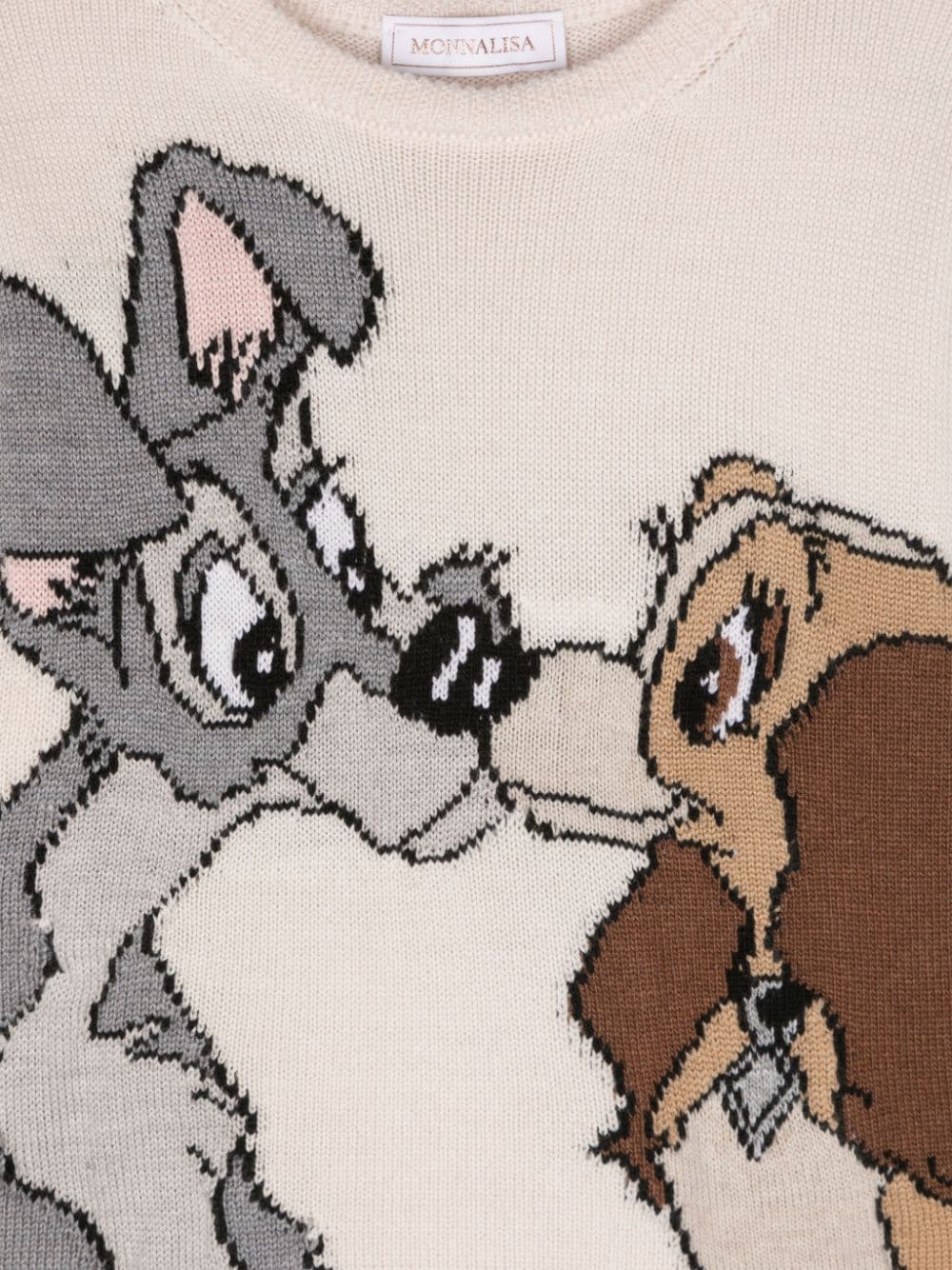 MONNALISA X DISNEY LADY AND THE TRAMP WOOL JUMPER 