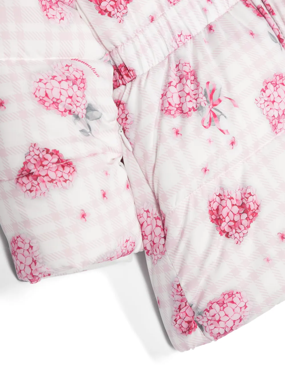 Monnalisa Donsjas met bloemenprint Wit