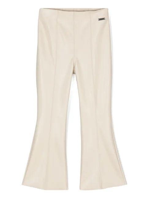Monnalisa elasticated-waist flared trousers