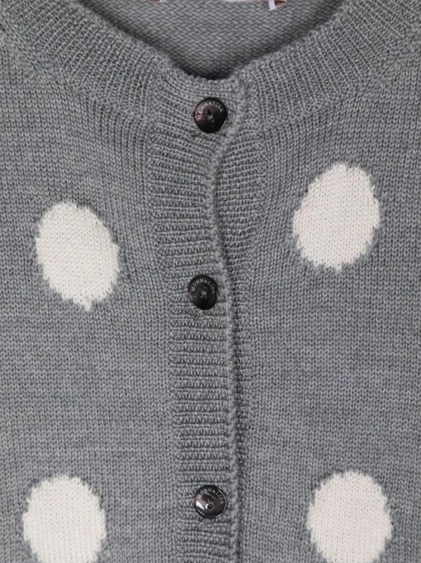 Monnalisa Cardigan a Pois | Grigio | FARFETCH IT