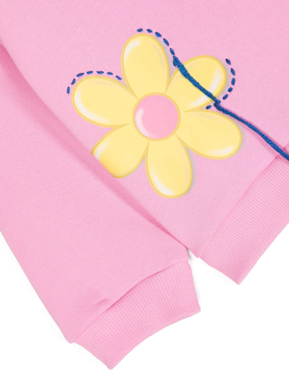Monnalisa Sweater met bloemenprint Roze