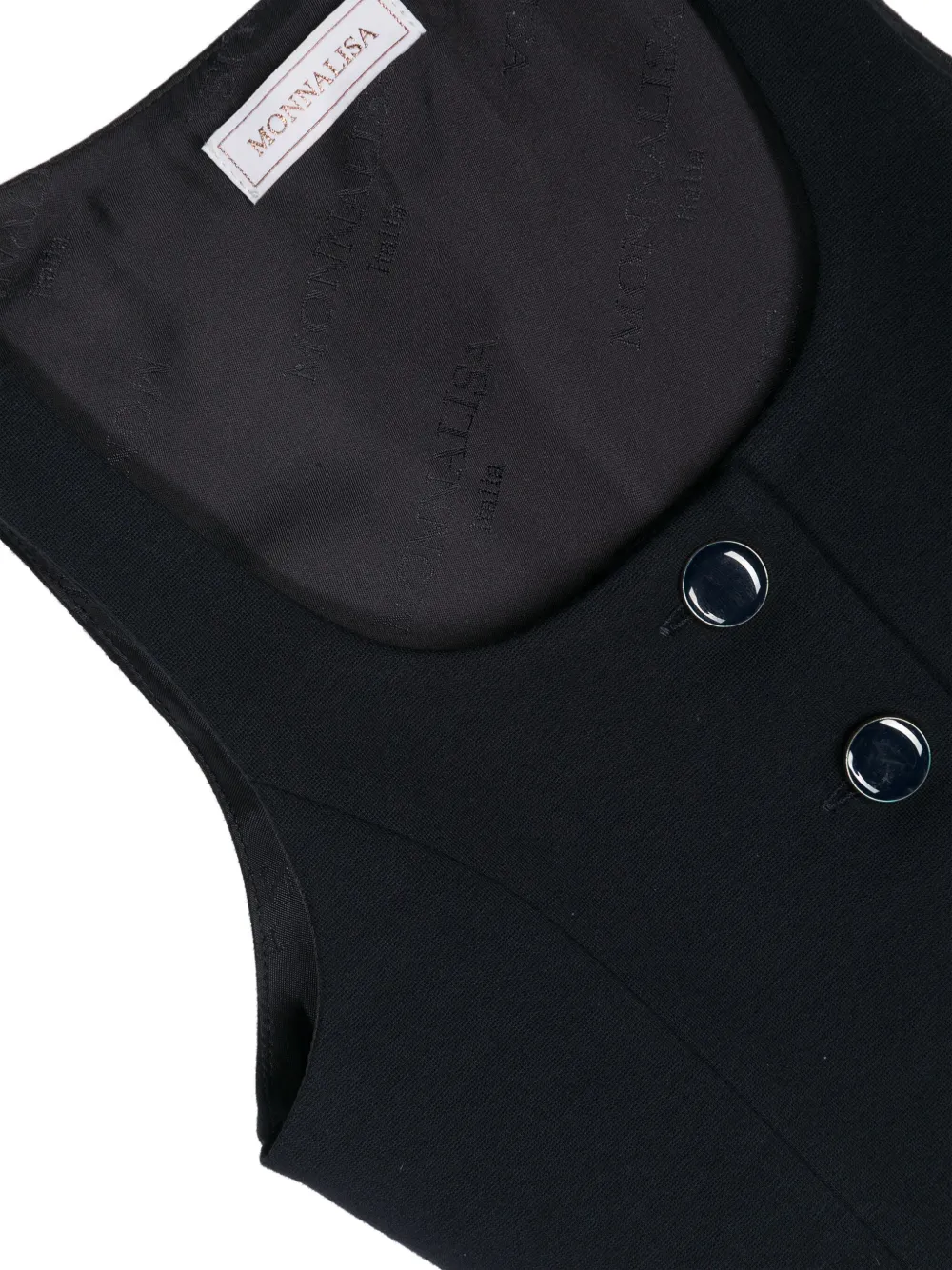 Monnalisa Asymmetrisch gilet Blauw