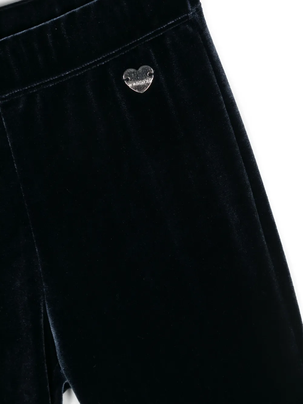 Monnalisa Fluwelen flared broek Blauw