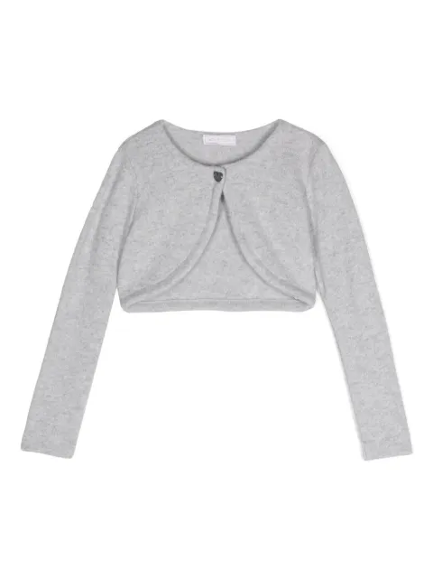 Monnalisa cárdigan corto con dije de corazón