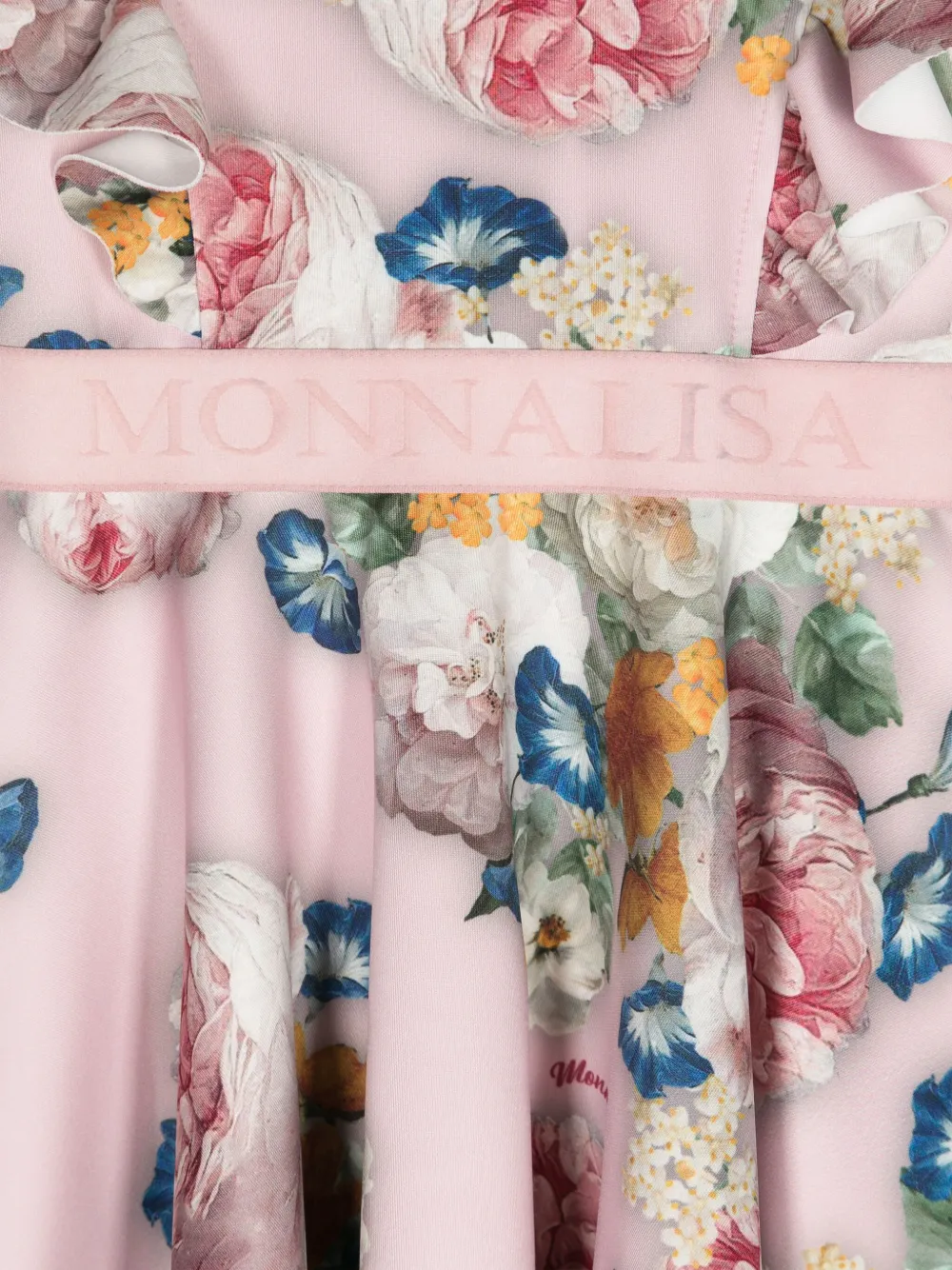 Monnalisa Jurk met bloemenprint Roze