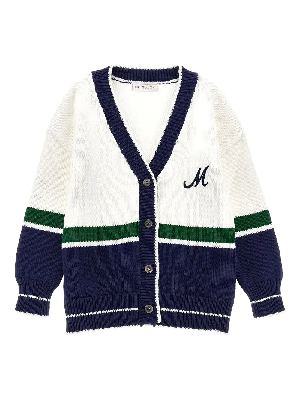 Monnalisa striped cardigan | Blue | Image 1