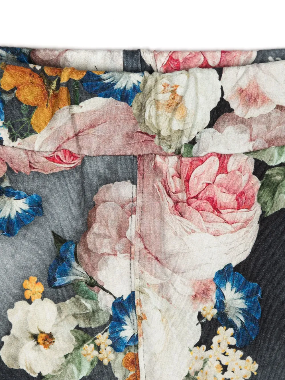 Monnalisa Trainingsbroek met bloemenprint Blauw