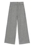 Monnalisa geometric-pattern straight-leg trousers - Grey