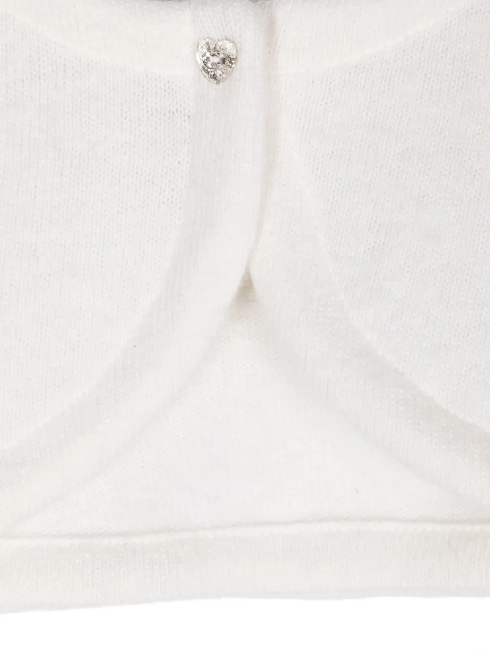 Monnalisa Gebreide bolero met drukknoop Beige