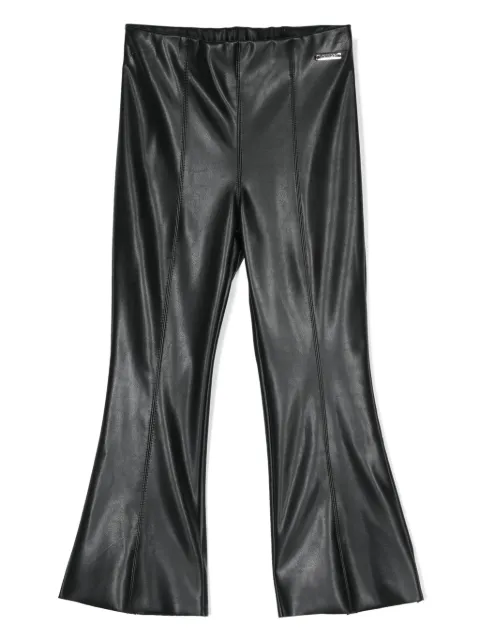Monnalisa logo-plaque flared trousers