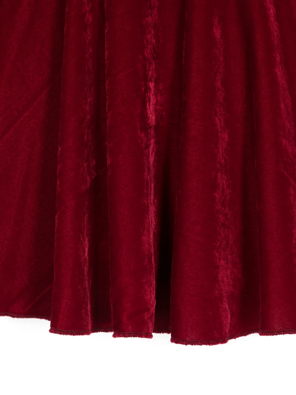 Monnalisa Fluwelen jurk met afneembare kraag Rood