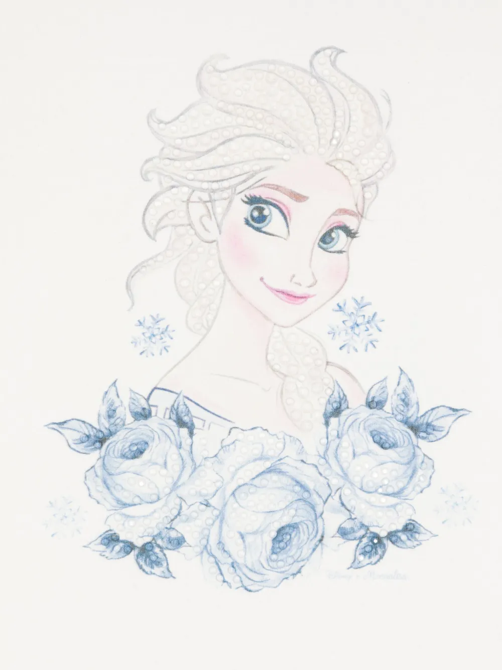 Monnalisa x Disney T-shirt verfraaid met kristallen Wit