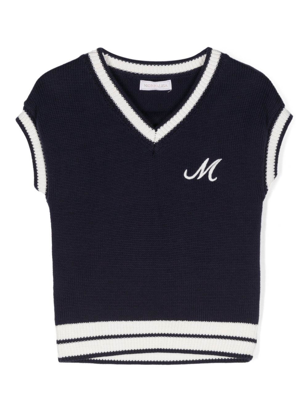 Marni embroidered-logo knitted vest Women