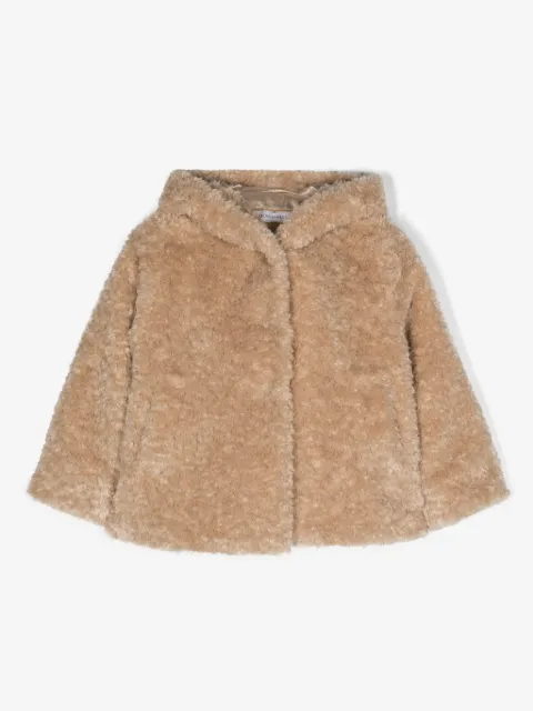 Monnalisa teddy single-breasted jacket