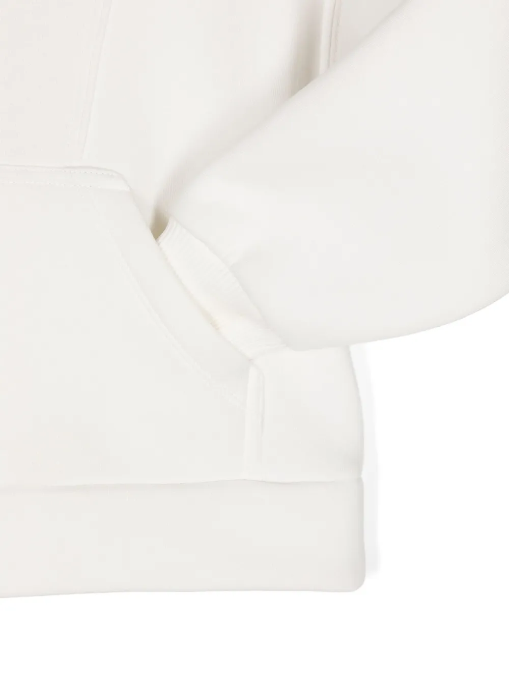 Monnalisa Hoodie met studs en logo Wit