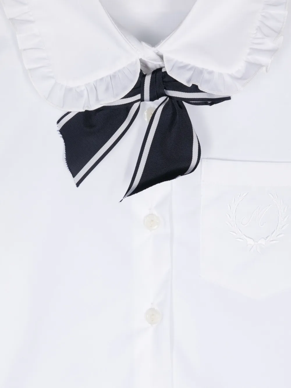 Monnalisa Jurk met strikdetail Wit