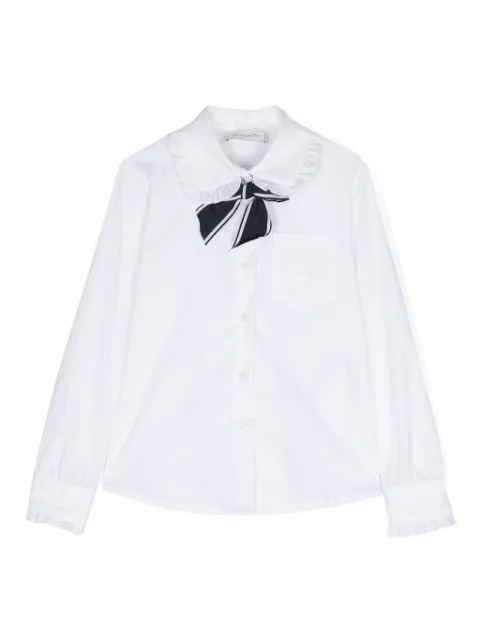 Monnalisa bow-detail poplin shirt 