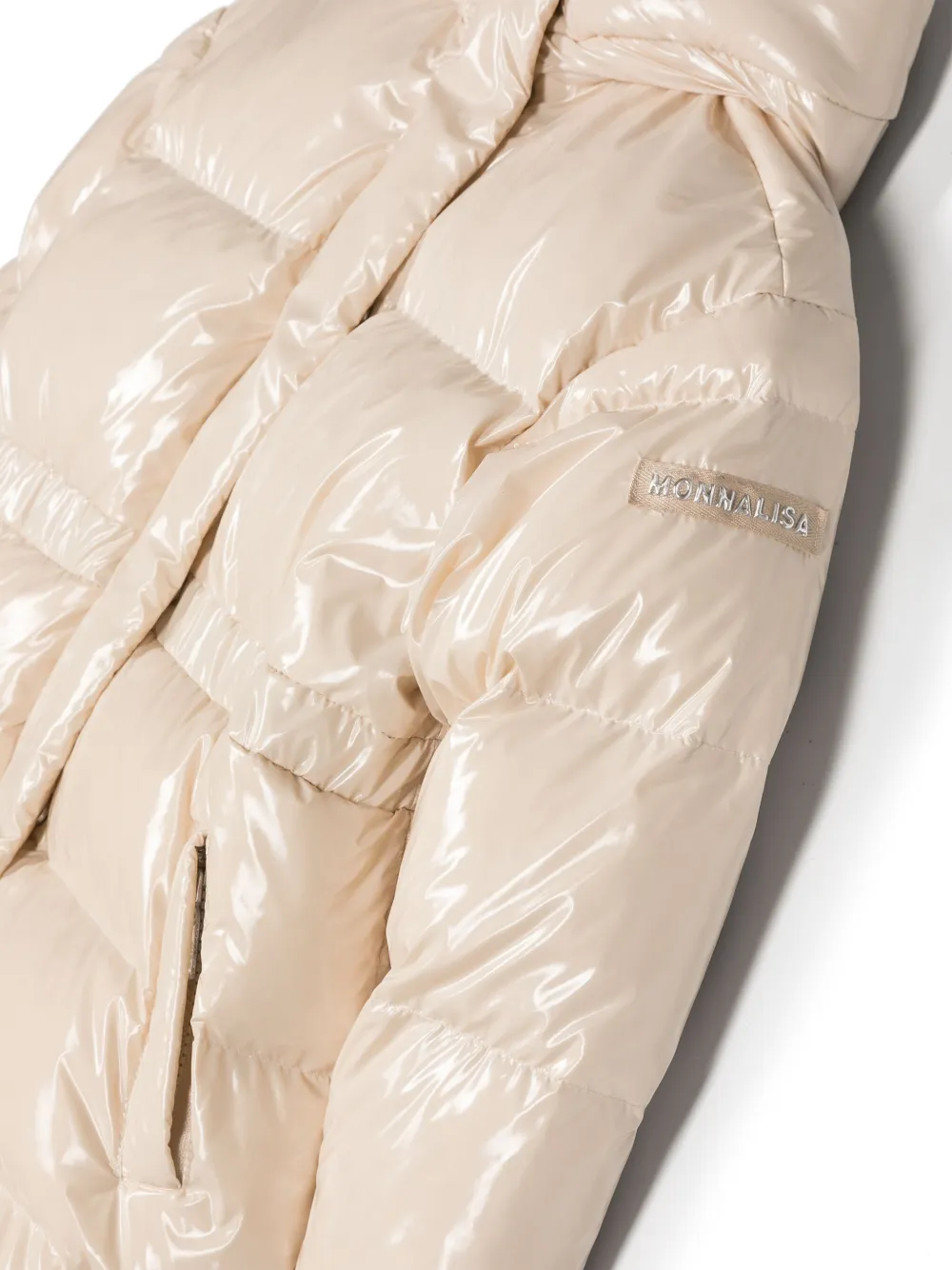 Monnalisa Gewatteerd jack Beige
