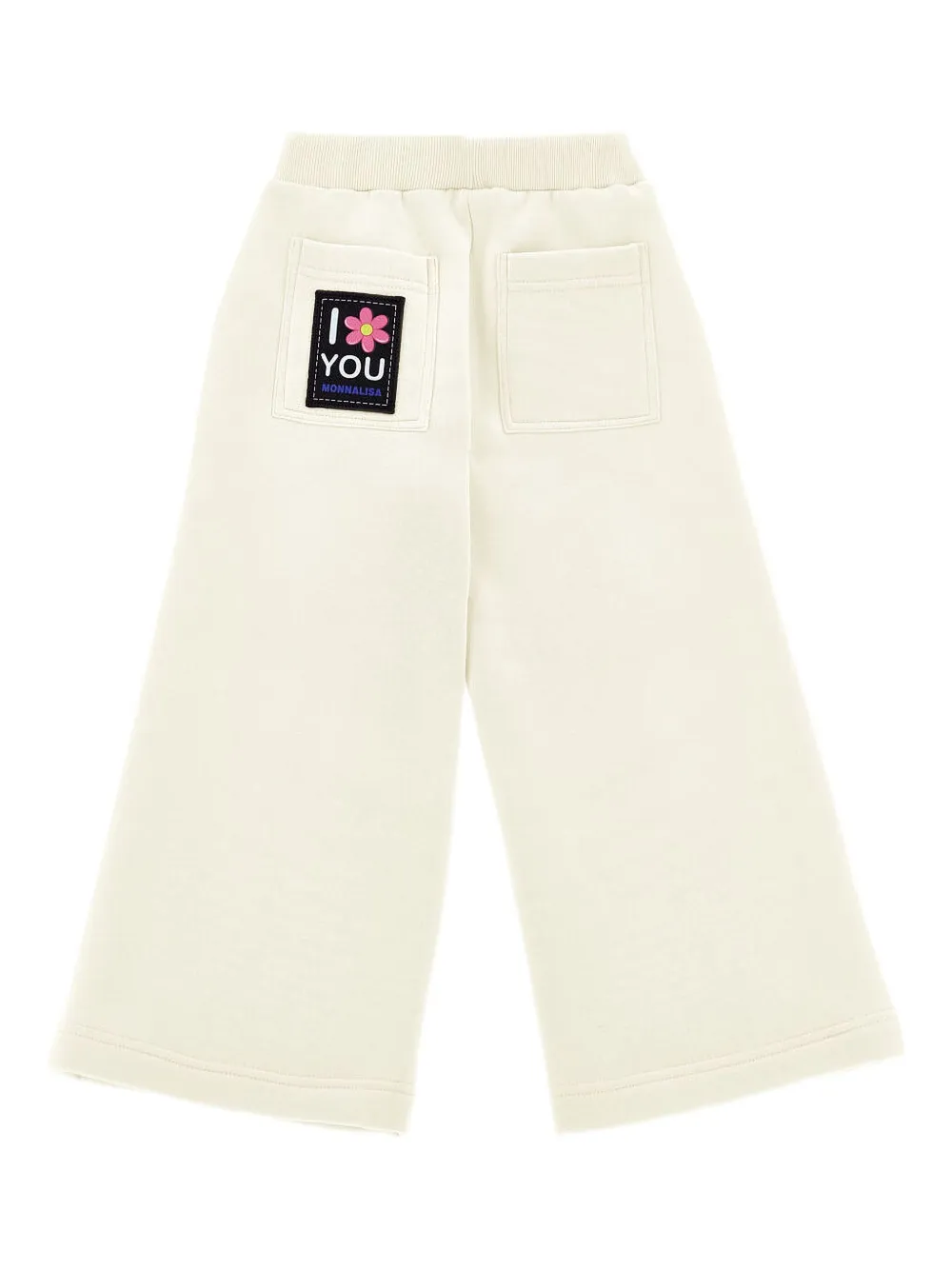 Monnalisa Heavyweight Fleece Trousers In White