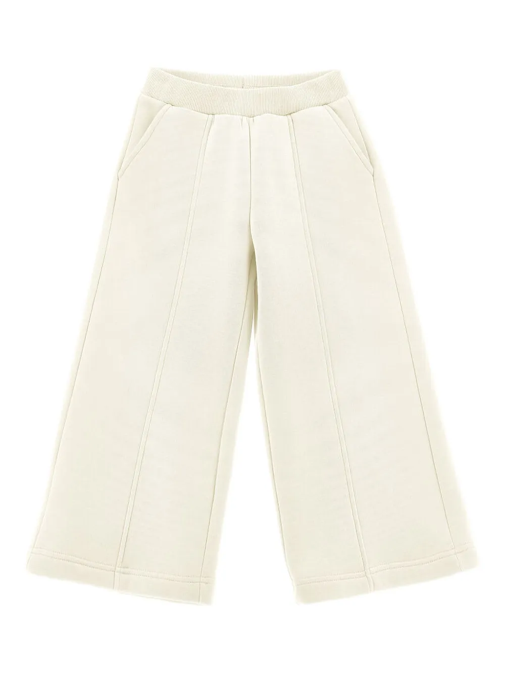 Monnalisa Heavyweight Fleece Trousers In White