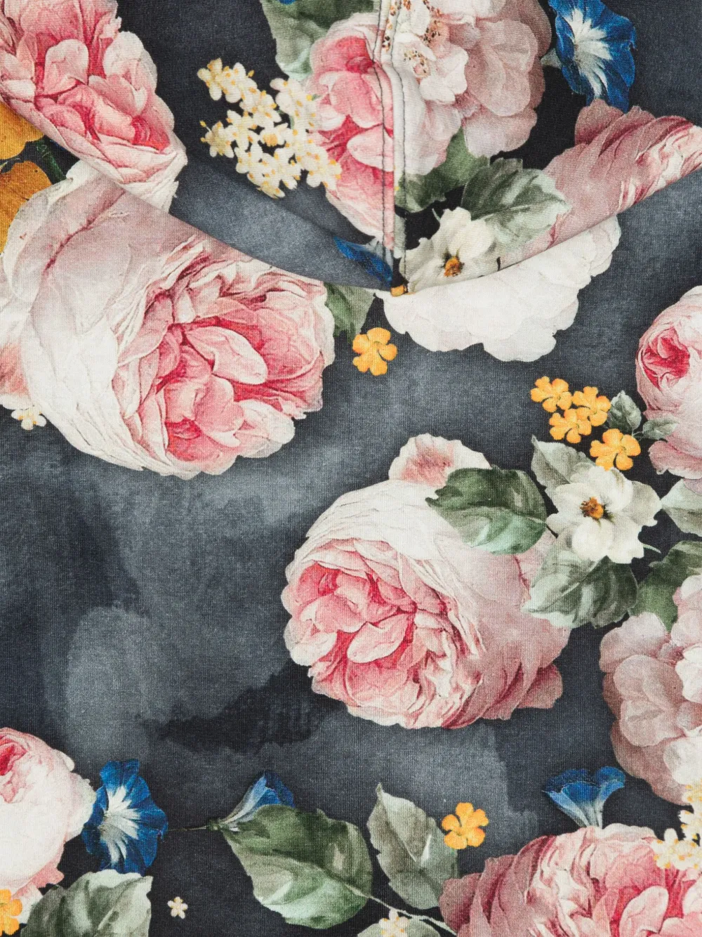 Monnalisa Hoodie met bloemenprint Blauw