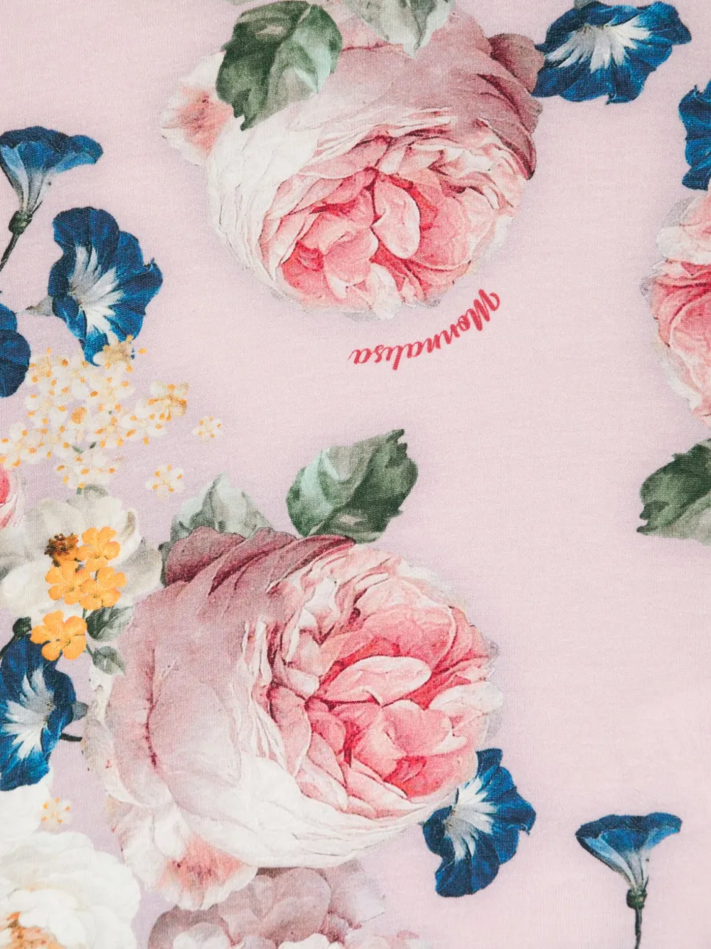 Monnalisa T-shirt met bloemenprint Roze