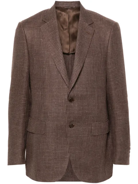 Canali blazer con motivo pied de poule y botones