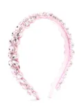 Monnalisa crystal-embellished hair band - Pink