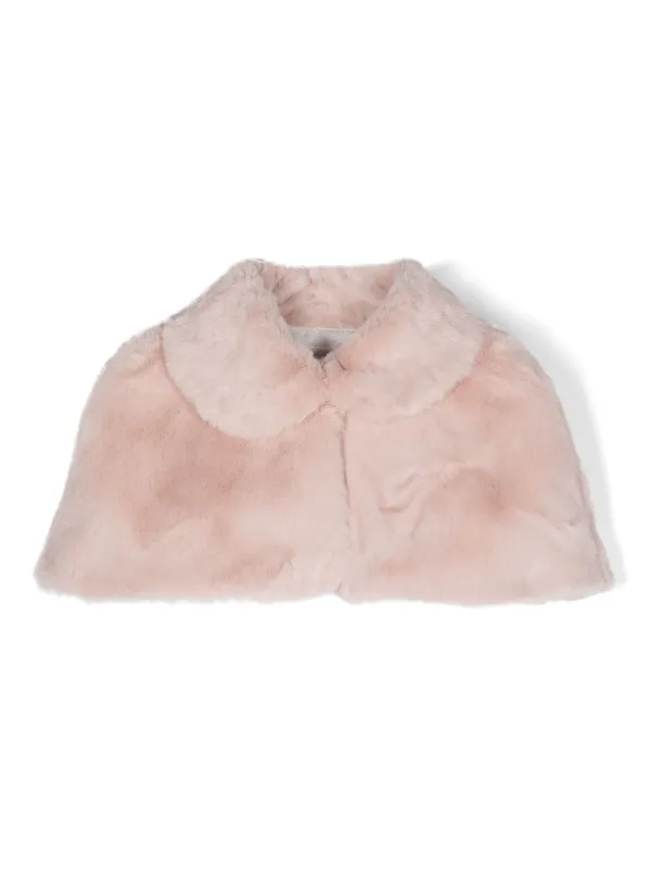 Monnalisa faux-fur Cropped Cape Pink FARFETCH ID