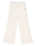 Monnalisa velvet track pants - White