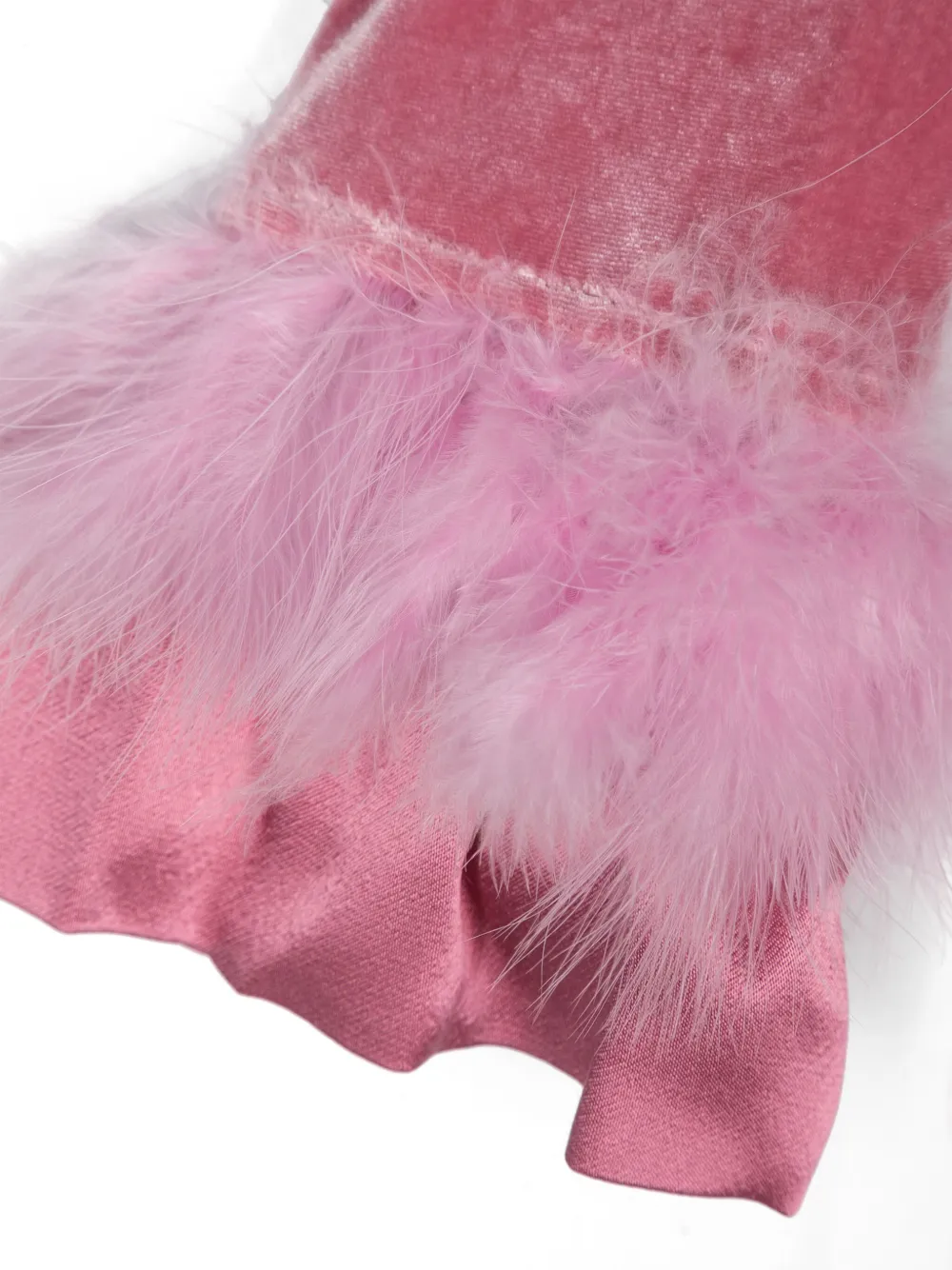 Monnalisa Jurk met fluwelen effect Roze