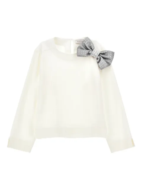 Monnalisa bow-embellished blouse
