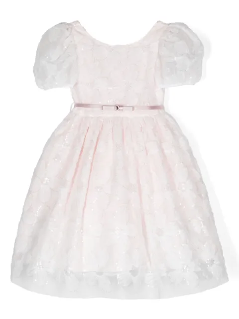 Monnalisa Vestido com renda floral