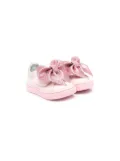 Monnalisa bow-detail leather sneakers - Pink