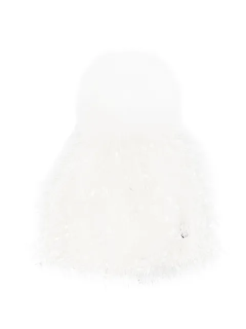 Monnalisa fringed pompom beanie