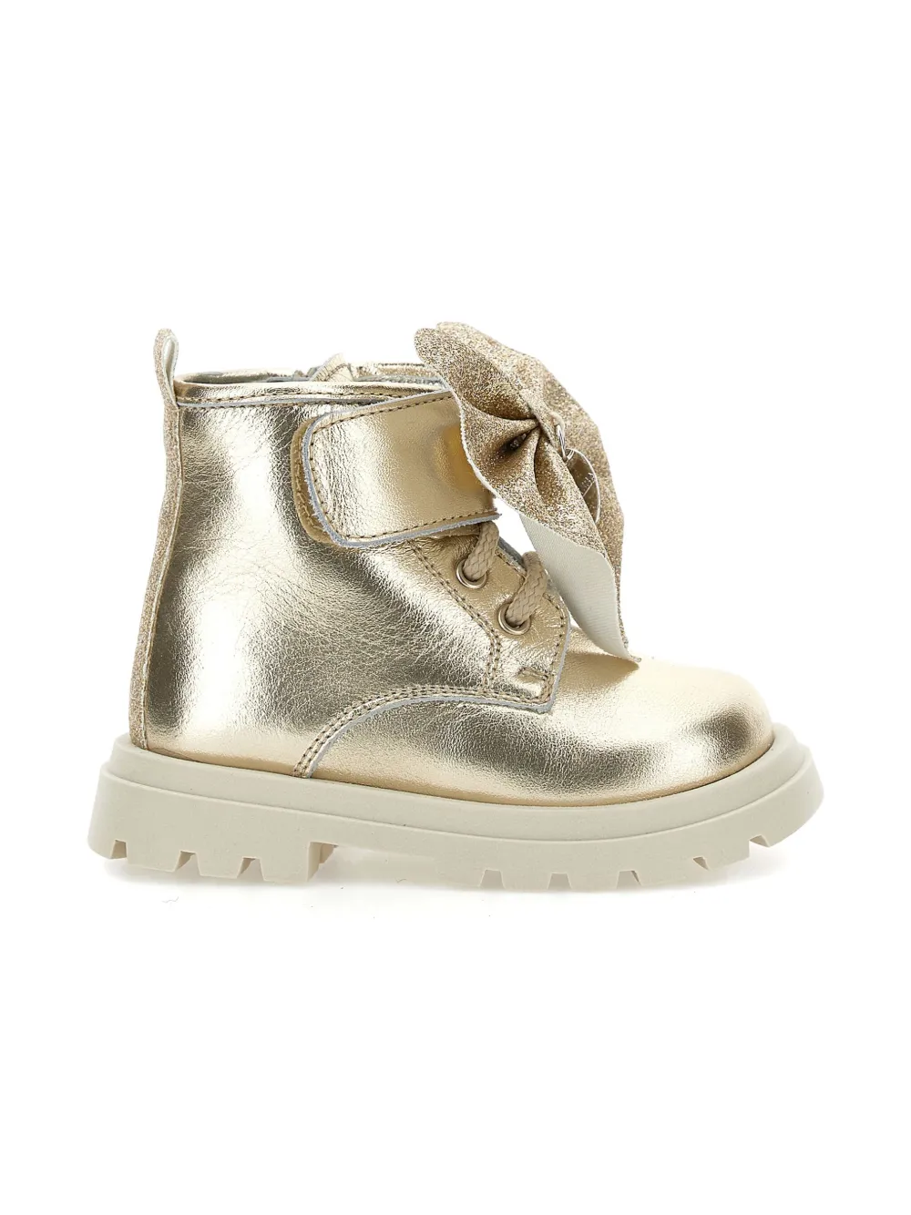 Monnalisa Laarzen met glitterstrik Goud