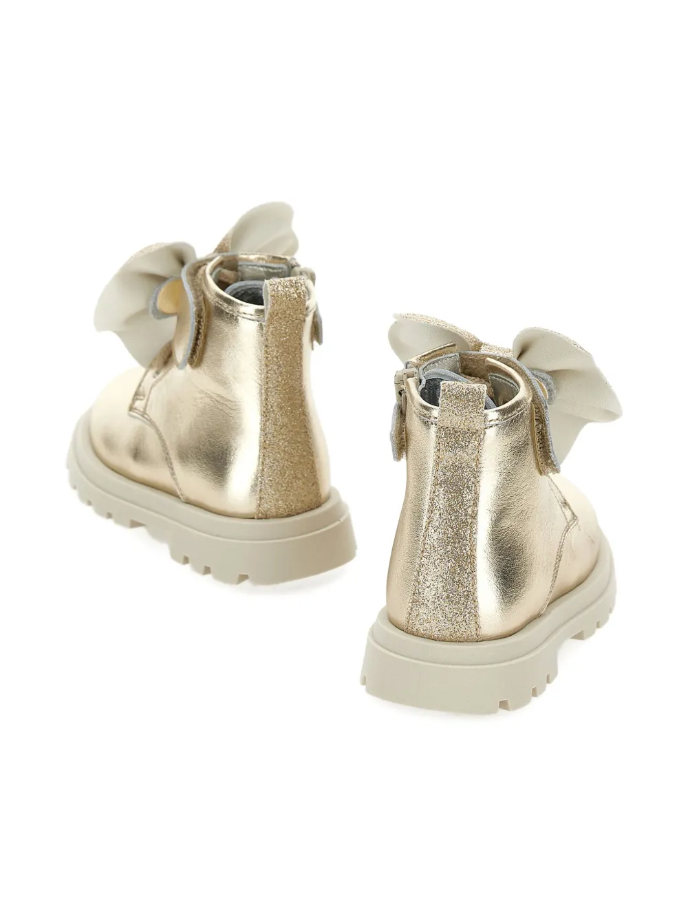 Monnalisa Laarzen met glitterstrik Goud