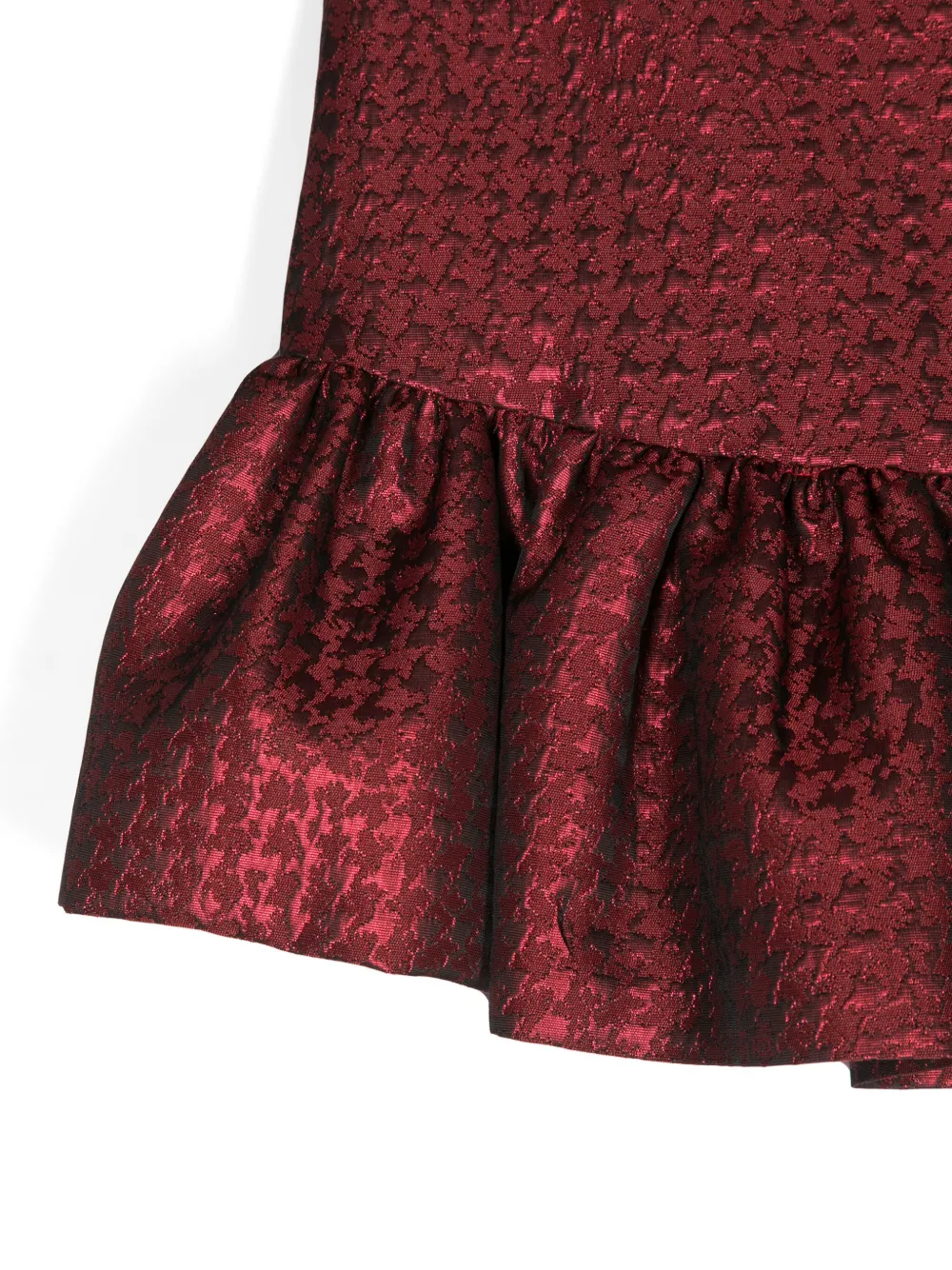 Monnalisa Mini-rok met pied-de-poule print Rood