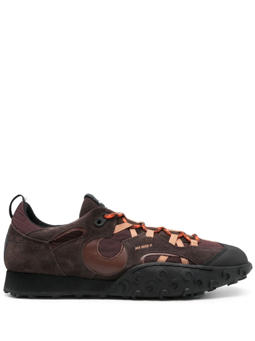 Shop Marine Serre Metal Free Ms Rise Tyko Sneakers In Brown