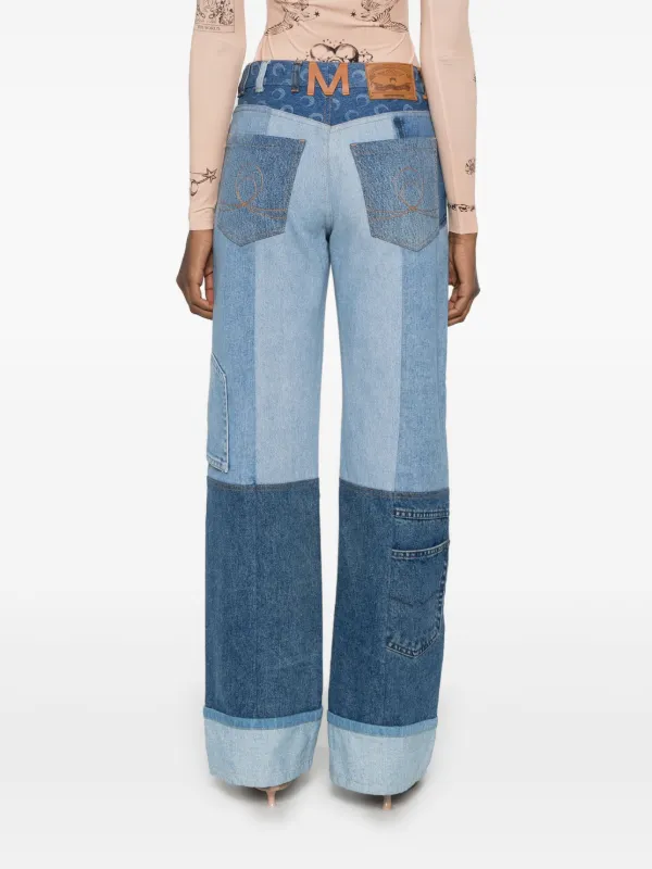 Marine Serre wide-leg Jeans | Blue | FARFETCH