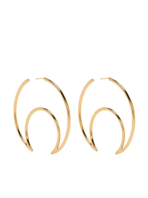 Marine Serre Moon hoop earrings