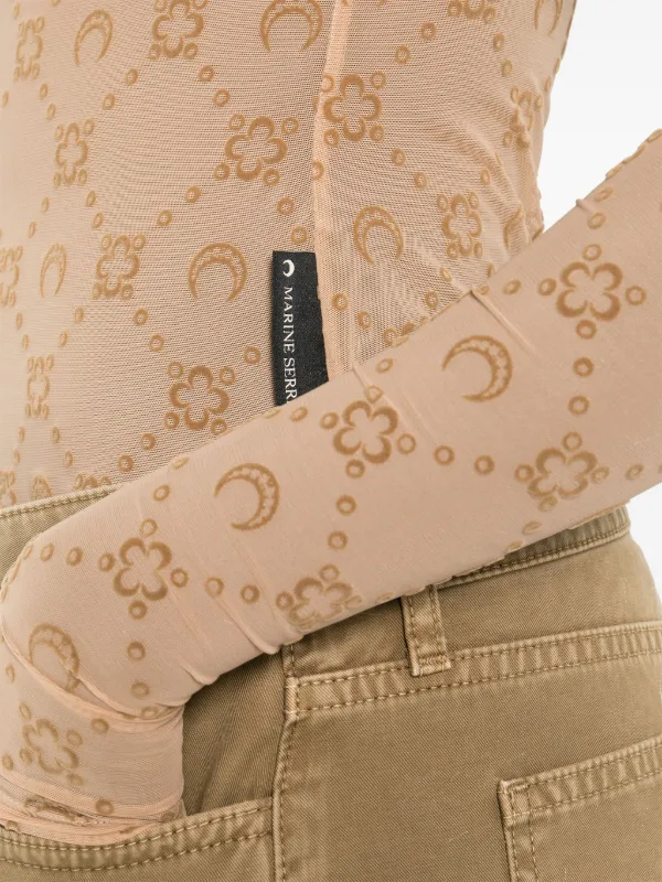 Marine Serre T-shirt | Brown | FARFETCH