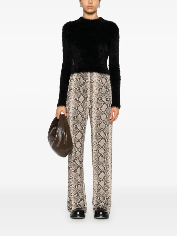 Marine Serre python-print Trousers | Neutrals | FARFETCH UK