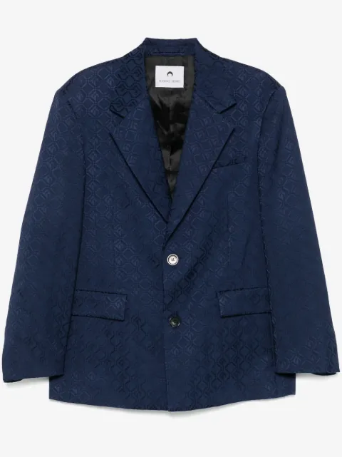 Marine Serre Moon Diamond blazer met jacquard