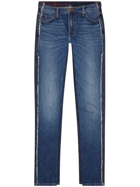 Diesel Dieseloves two-tone mid-rise jeans Women